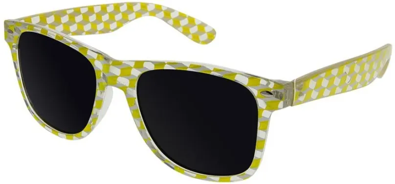 Slnečné okuliare OEM Slnečné okuliare Nerd mosaic žlté