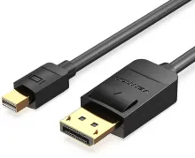 Video kábel Vention Mini DisplayPort to DisplayPort (DP) Cable 1.5m Black