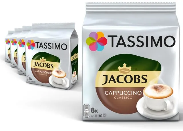 Kávové kapsule TASSIMO kapsule KARTON Jacobs Cappuccino 40 nápojov
