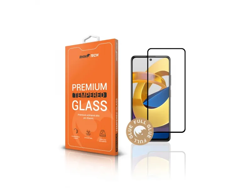 RhinoTech Tvrdené ochranné 2.5D sklo pre Xiaomi Poco M4 5G (Full Glue)