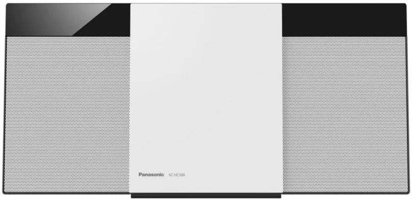 Mikrosystém Panasonic SC-HC300EG-W, 20 W, 2 ch, FM tuner s RDS, CD a MP3 prehrávač, LCD di