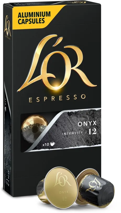 Kávové kapsule L'OR Espresso Onyx 10ks hliníkových kapsúl