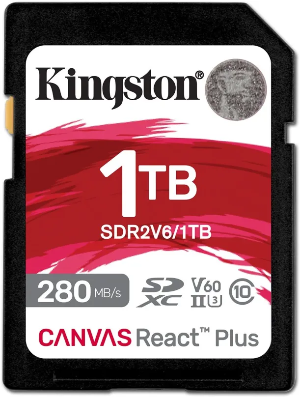 Pamäťová karta Kingston SDXC 1TB Canvas React Plus V60