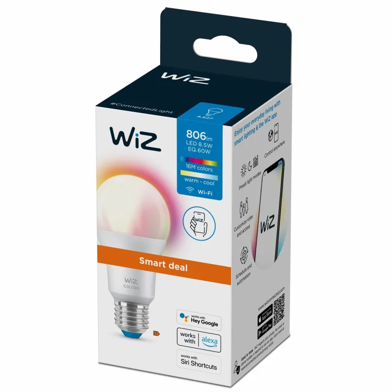 LED žiarovka WiZ Colors 60W E27 A60 Promo