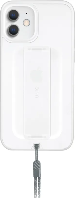 Kryt na mobil UNIQ Hybrid iPhone 12 mini Heldro Antimikrobiálny kryt s páskou a pútkom číry