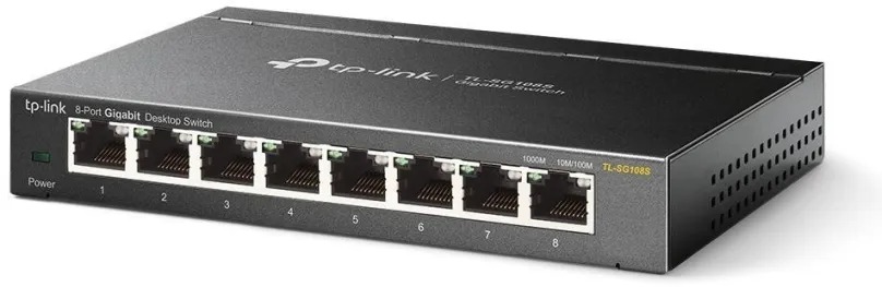 Switch TP-Link TL-SG108S, desktop, 8x RJ-45, QoS (Quality of Service), prenosová rýchlosť