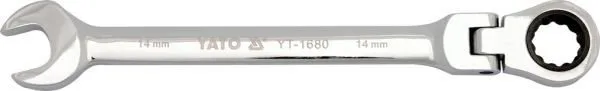 Kľúč YATO Kľúč očkoplochý račňový 20 mm s kĺbom