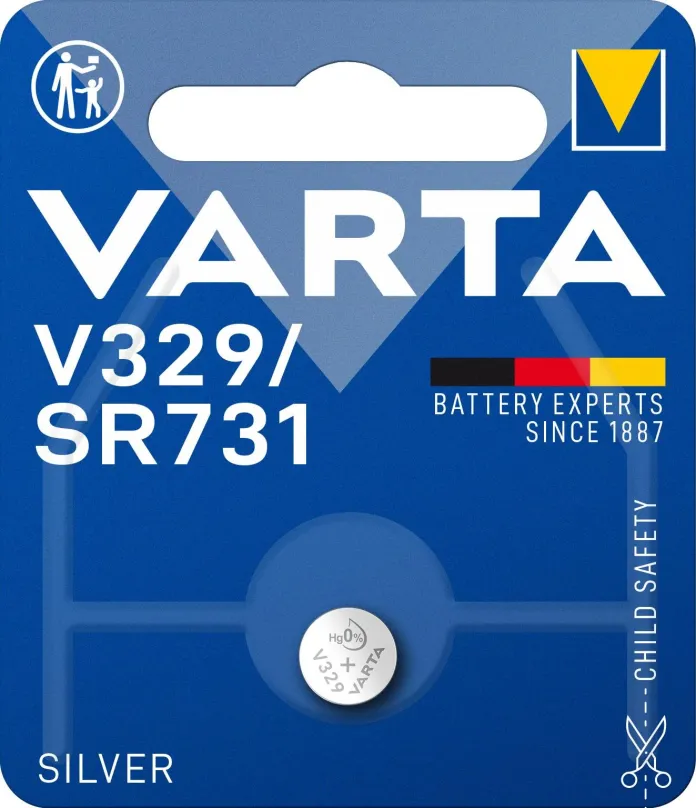 Gombíková batéria VARTA špeciálna batéria s oxidom striebra V329/SR731 1ks