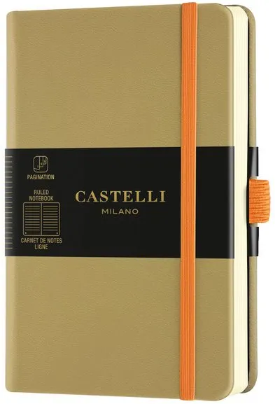 Zápisník CASTELLI MILANO Aqua Olive, veľkosť S