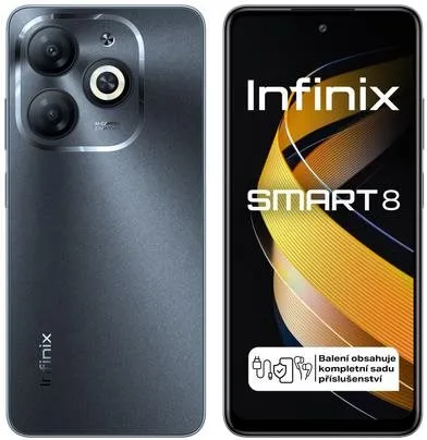 Mobilný telefón Infinix Smart 8 3GB/64GB čierny