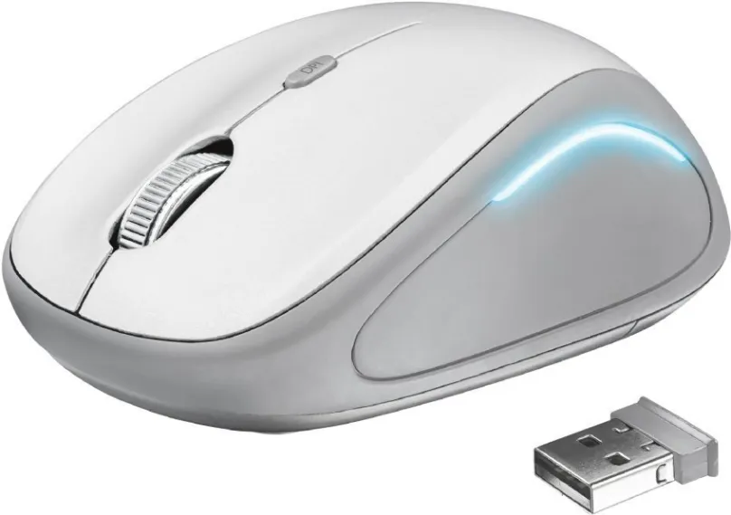 Myš Trust Yvi FX Wireless Mouse, biela