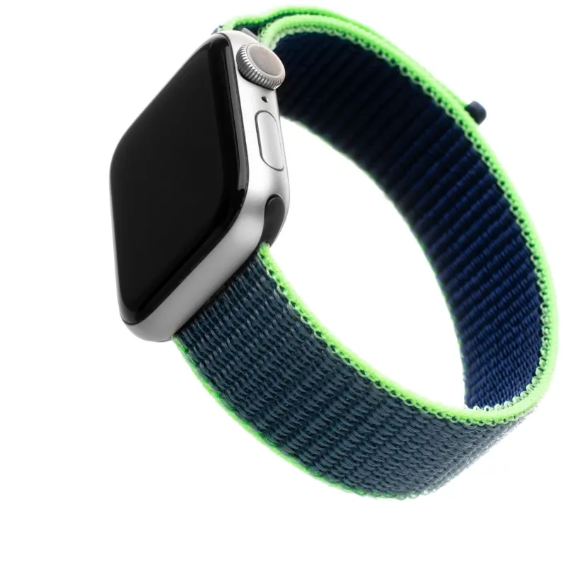Remienok FIXED Nylon Strap pre Apple Watch 38/40/41mm neónovo modrý