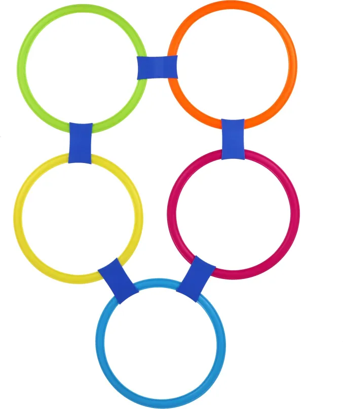 Vonkajšia hra Teddies Kruhy skákacie farebné 10ks