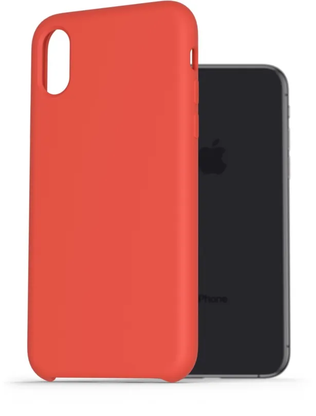 Kryt na mobil AlzaGuard Premium Liquid Silicone Case pre iPhone X / Xs červené