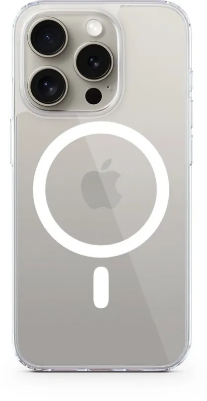 Kryt na mobil Epico Resolve kryt pre iPhone 15 Pro s podporou MagSafe - transparentný