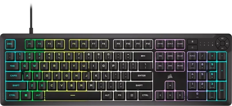 Herná klávesnica Corsair K55 CORE RGB Black - US
