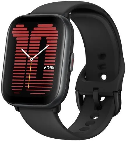 Chytré hodinky Amazfit Active Midnight Black, pre mužov aj ženy, s ovládaním v slovenčine,