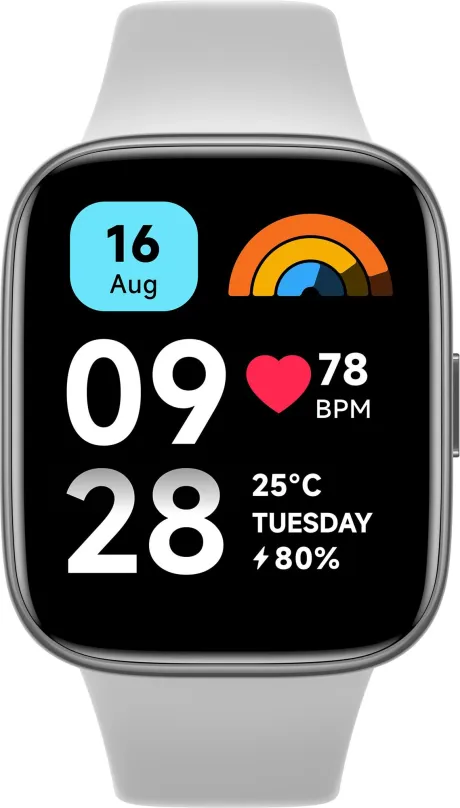 Chytré hodinky Xiaomi Redmi Watch 3 Active Grey, pre mužov aj ženy, LCD displej, dotykový