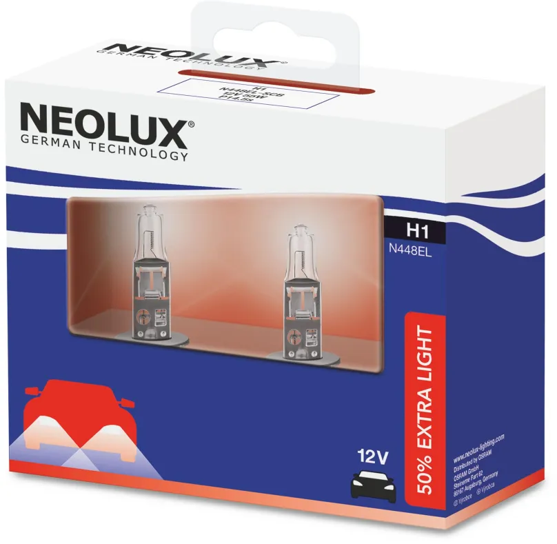 Autožiarovka NEOLUX H1 Extra Light +50% 12V, 55W