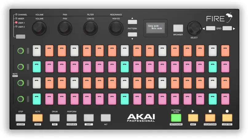 MIDI kontrolér AKAI Fire (bez FL Studio)
