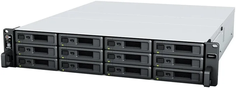 NAS Synology RS2421+, 12×, CPU Ryzen V1500B 2,2 GHz, 4 GB DDR4 (max. 32 GB), 2 × USB 3.2