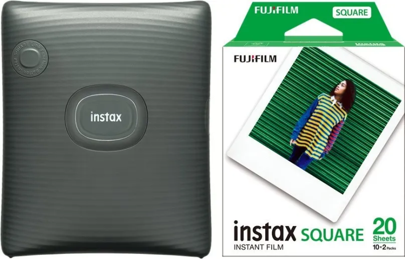 Set Fujifilm instax SQ Link Green + Fujifilm instax Square film 20ks fotiek