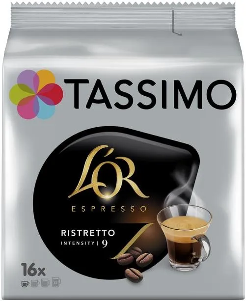Kávové kapsule TASSIMO kapsule L'OR Ristretto 128g 16 nápojov