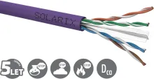 Inštalačný kábel Solarix CAT6 UTP LSOH Dca-s2, d2, a1 100m/box SXKD-6-UTP-LSOH