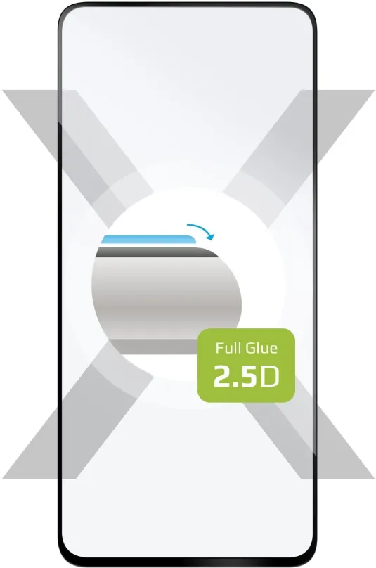 Ochranné sklo FIXED FullGlue-Cover pre Samsung Galaxy S21 FE 5G čierne
