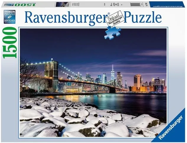Puzzle Ravensburger 171088 Zima v New Yorku 1500 dielikov