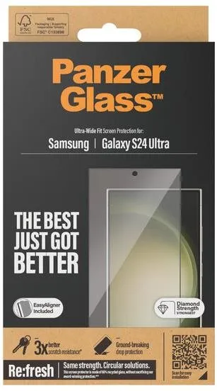 Ochranné sklo PanzerGlass Samsung Galaxy S24 Ultra s inštalačným rámčekom