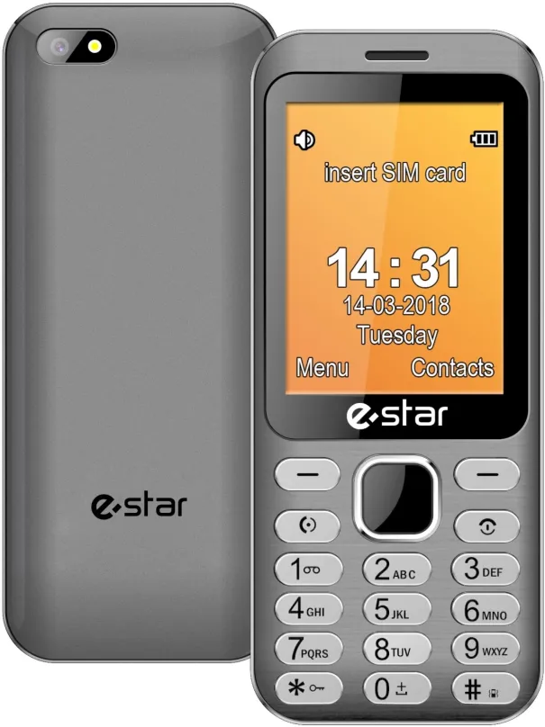 Mobilný telefón eSTAR X28 sivý