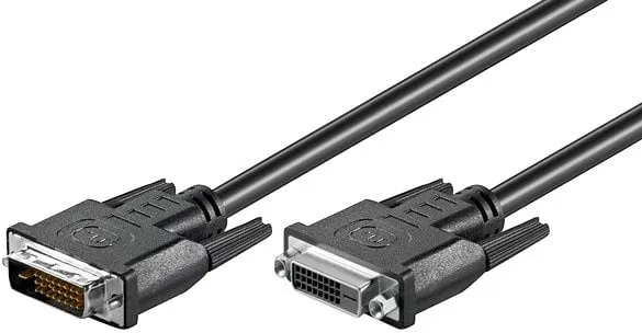 DVI-D predlžovací kábel, dual-link, DVI (24 +1), MF, 2m