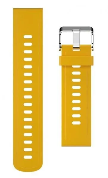 Remienok Aligator Watch 22mm silikónový remienok horčicovo žltý