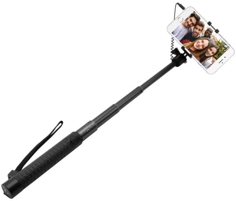 Selfie tyč FIXED FIXSS čierna