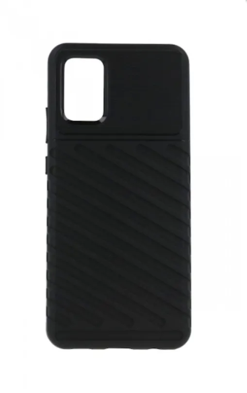 Kryt na mobil TopQ Thunder Samsung A02s silikón čierny 57937
