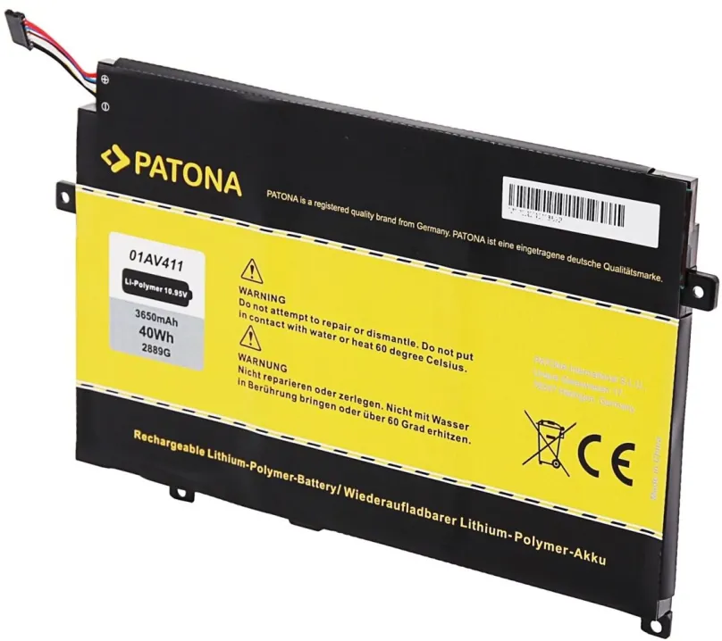 Batéria do notebooku Patona pre Lenovo Thinkpad E470/E475 3650mAh Li-Pol 10,95V 01AV411