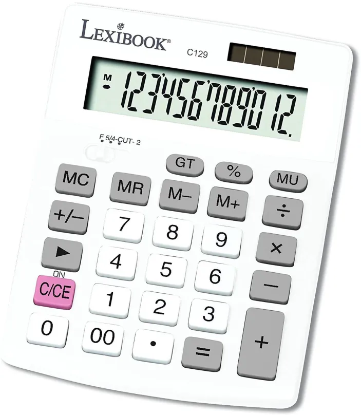 Kalkulačka Lexibook 12 miestna vrecková kalkulačka solárna s batériou