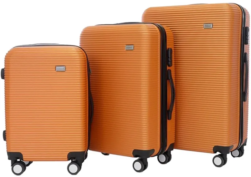 Sada kufrov Sada 3 kufrov T-class TPL-3005, M, L, XL, ABS, (oranžová)