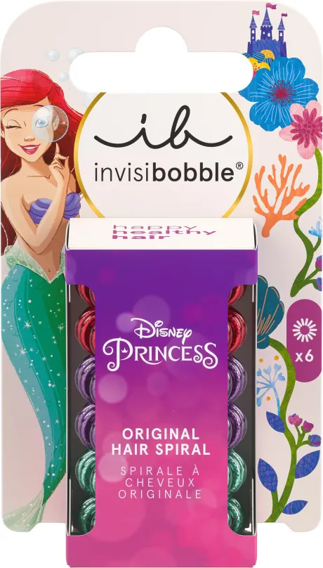 Gumičky do vlasov INVISIBOBBLE KIDS ORIGINAL Disney Ariel 6 ks