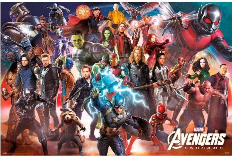 Plagát Avengers - Endgame Line Up - plagát
