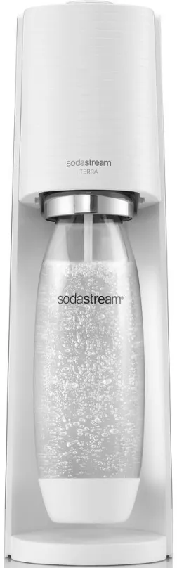 Sodastream SodaStream Terra White, mechanický, perlivosť regulovaná počtom stlačení, uchyt