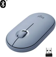 Myš Logitech Pebble M350 Wireless Mouse, džínsová
