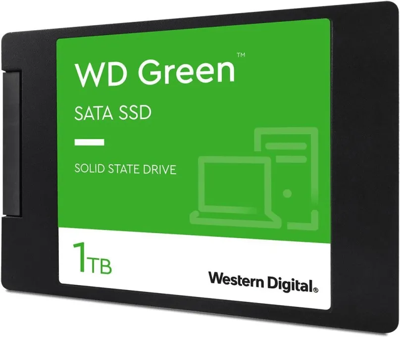 SSD disk WD Green SSD 1TB, 2.5", SATA III, rýchlosť čítania 545MB/s, rýchlosť zápisu