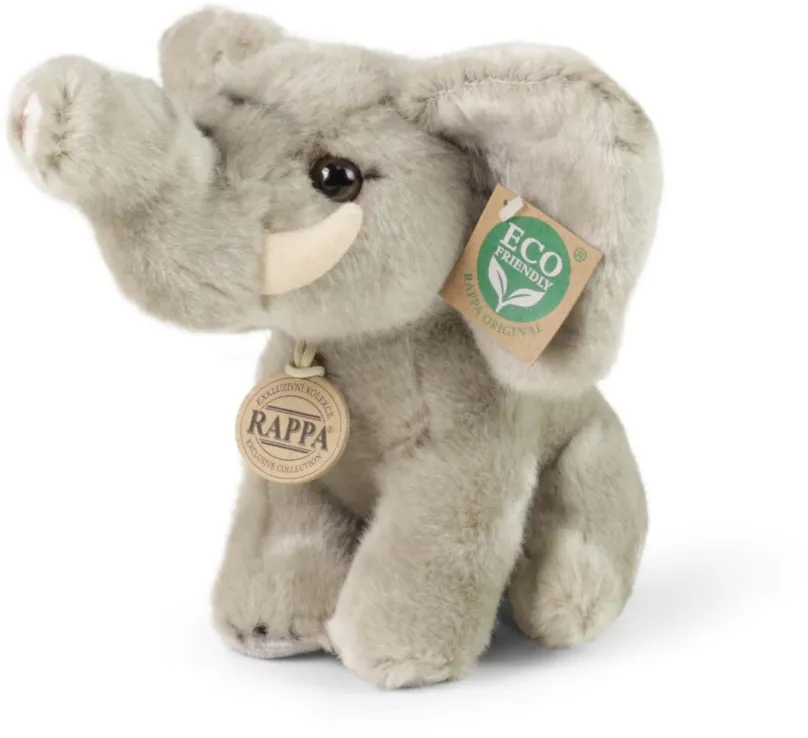 Plyšák RAPPA Plyšový slon sediaci 18 cm, Eco-Friendly