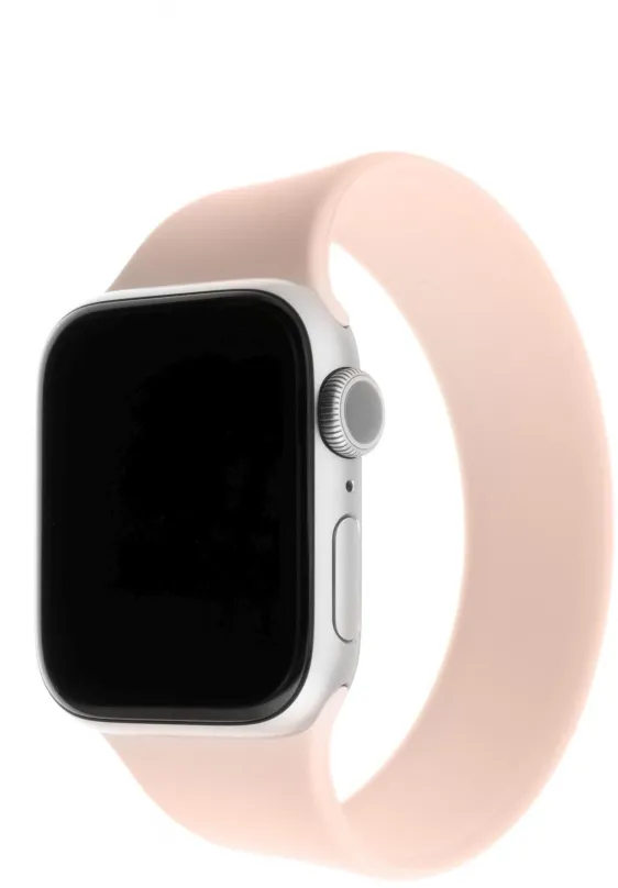 Remienok FIXED Elastic Silicone Strap pre Apple Watch 42/44/45/Ultra 49mm veľkosť XS ružový