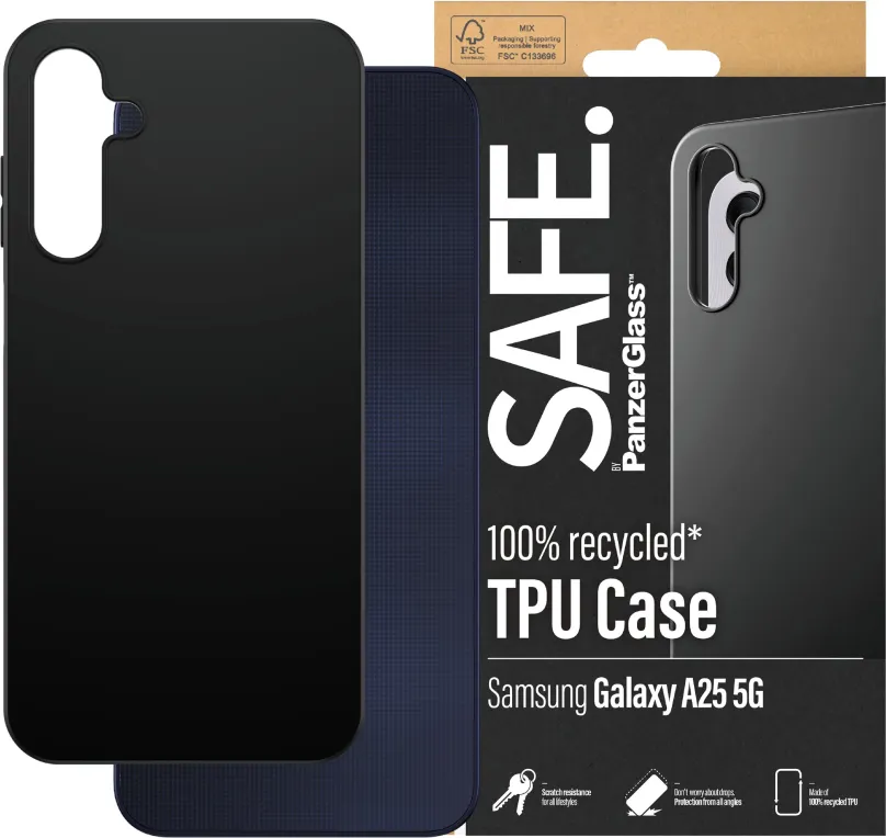 Kryt na mobil SAFE. by PanzerGlass Case Samsung Galaxy A25 5G - Black
