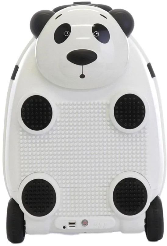 Detský kufor Detský kufor na diaľkové ovládanie s mikrofónom (Panda-biela), PD Toys 3707, 46 x 33,5 x 30,5 cm