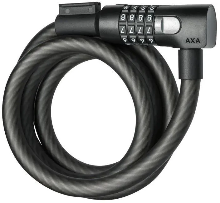 Zámok na bicykel AXA Cable Resolute C15 - 180 Code Mat black