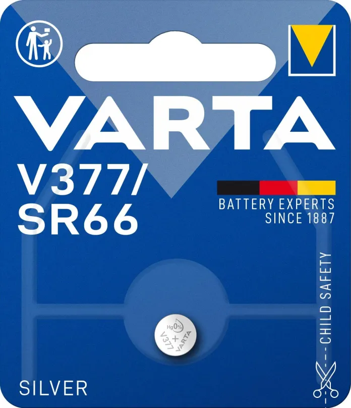 Gombíková batéria VARTA špeciálna batéria s oxidom striebra V377/SR66 1ks